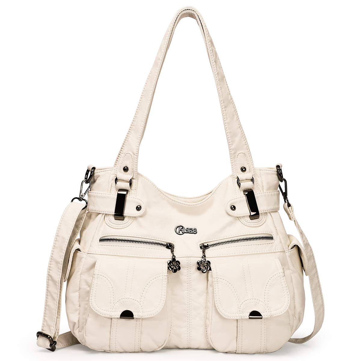 KL928 handbags women Shoulder Bag PU Soft Leather ladies handbags crossbody bag hand bags for women (B Beige)