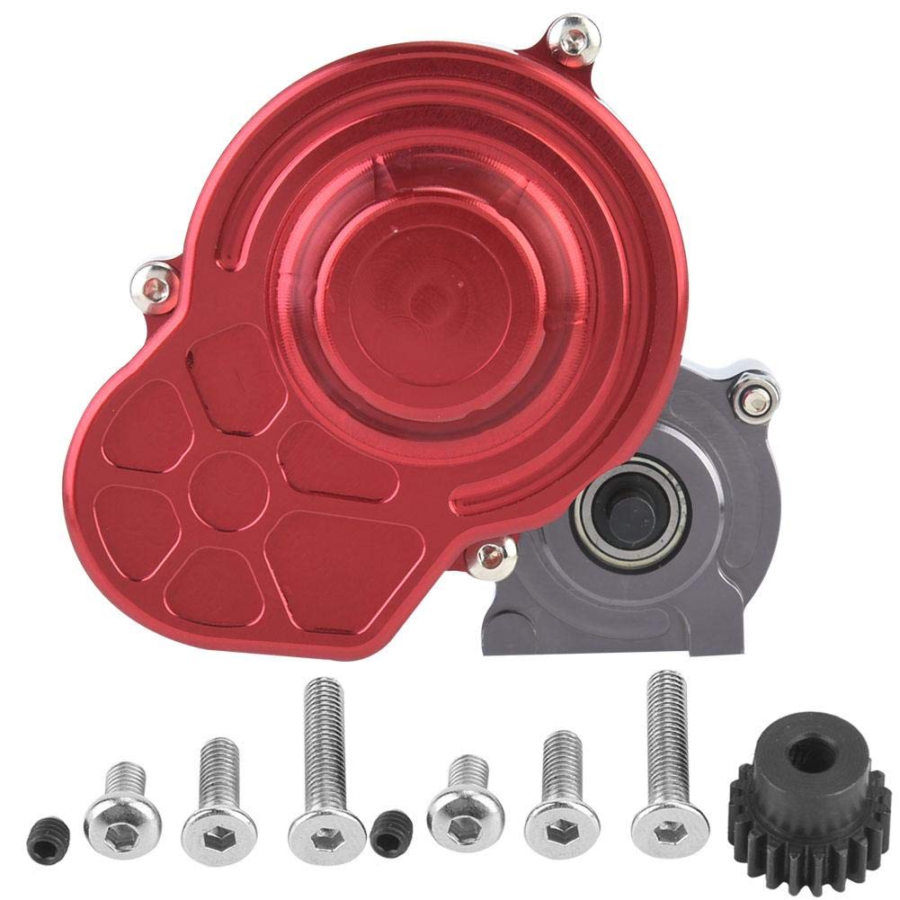Drfeify RC Gear Box Assembly, Durable 4WD Gear Box for SCX10 RC Crawler Car, Compact Design for RC Hobbyists and Off-Road Enthusiasts