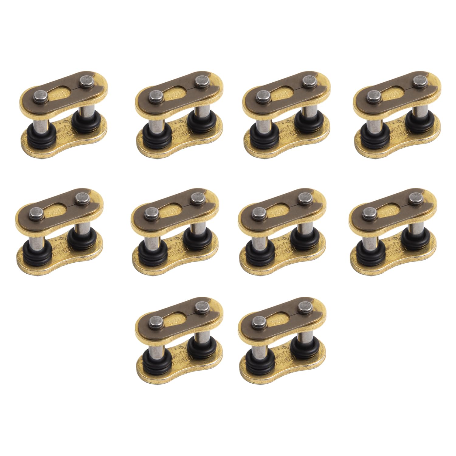 Photo 1 of MOTOMASTER Motorcycle Chain Master Link 520 with O-Ring (10 pcs) Compatible with Universal/Honda/Yamaha/BMW/Kawasaki/Indian/Suzuki/Ducati/Victory/Triumph/KTM/Aprilia