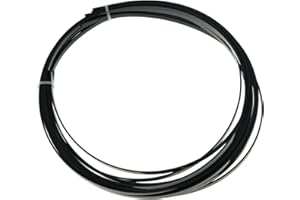 KAISH 5pcs Black Acoustic Classical Guitar Binding Purfling Strips ABS Binding Strip 1650x5x1.5mm