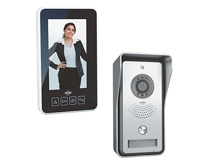 Digitale, kabellose ELRO Video Türsprechanlage mit tragbarem 11cm Innenbildschirm & Türöffner