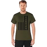 Rothco Veteran Flag T-Shirt – Rugged Patriotic Short Sleeve Graphic Tee Shirt