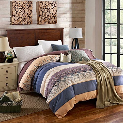 Duvet cover Quilt cover Quilt sets Autumn and winter cotton quilt cover One piece cotton quilt-D 180x220cm(71x87inch)