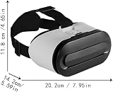 Rianpesn 3D VR Headset Phone Virtual Reality Goggles Mobile Gaming Movies view 4