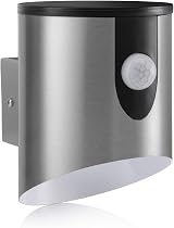 Auraglow Stainless Steel Outdoor LED PIR Wall Light IP44 110lm 6000K view 4