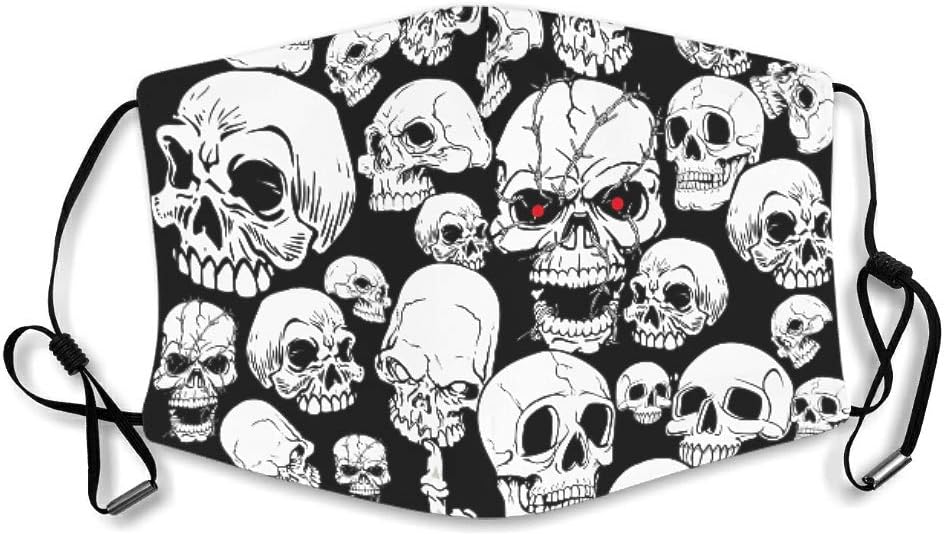 Bohohobo Skull Relaxed Adjustable Face Protector for Travel Camping Hiking Unisex