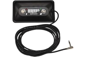 HQRP 2-Button Guitar Amp Footswitch compatible with Peavey 03022920 fits Nashville, ValveKing, Windsor, 6505 Head, 6505 112 Combo amps