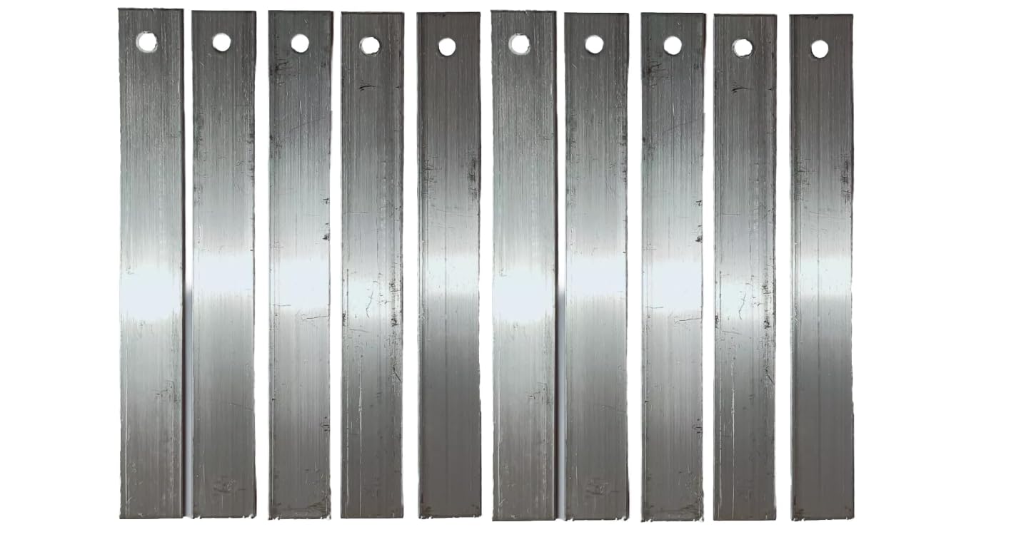 Aluminium Slate Roofing Strips 150mm x 1mm Approx Pack 10 Strips of Aluminium Tingles Roofing Slate Strips Roof Repair Stone Strip