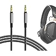 Geekria Audio Cable Compatible with V-Moda Crossfade 3, Crossfade 2, Crossfade LP2, M-100, M-80, V-80 Headphones Cable, 1/8" (3.5mm) to 3.5mm Braided Nylon Replacement Stereo Cord (4 ft / 1.2 m)