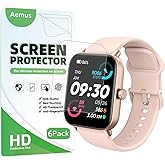 Aemus Screen Protector For IDW13 / IDW15 / IDW19 Smart Watch 1.8" (6 PACK) Full Coverage Clear TPU Film Compatible for aeac/F