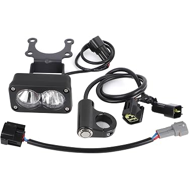 Kit Luces Antiniebla Delta 220 Series - 2 Luces Rectangulares Ámbar 55W - Negro, 20x10 Cm
