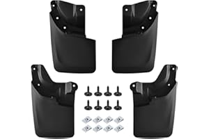 SPEEDWOW Mud Flaps Splash Guards Fit for 2016-2022 Toyota Tacoma with Fender Flares (Except SR Models),Front and Rear Mudflaps Splash Guards 4Piece/Set （No Drilling Required