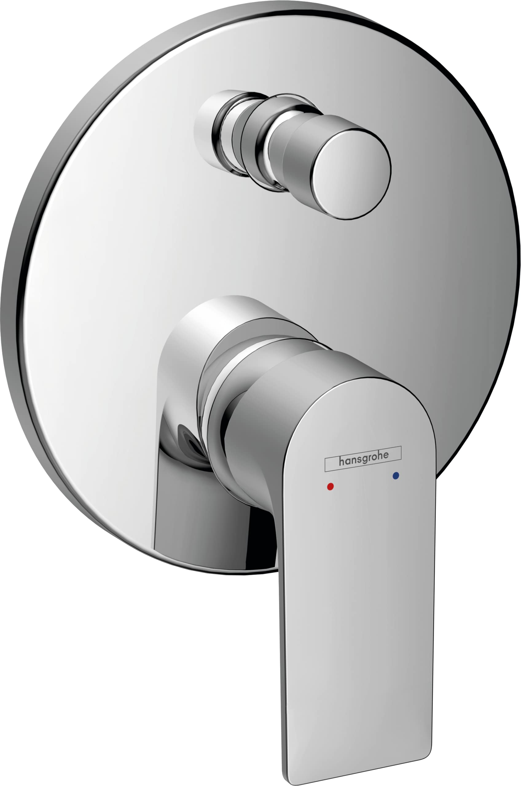 Hansgrohe Rebris E Single Lever Bath Mixer for Concealed Installation with Integrated Security Combination According to EN1717 for iBox Universal, Chrome, 72469000