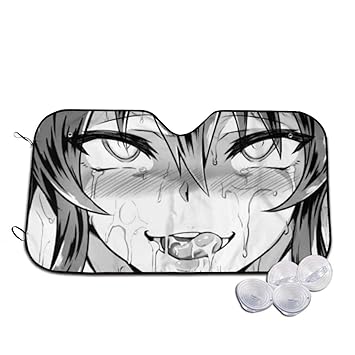 Amazon.com: Car Windshield Sunshade Anime Ahegao Windshield Sun Shade