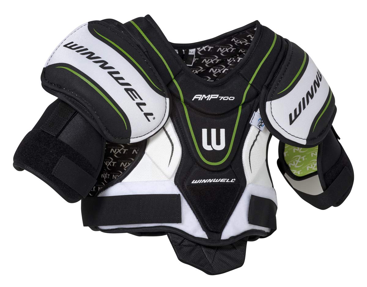 Winnwell AMP700 Junior Hockey Shoulder Pads with CleanSport NXT Odor Control Technology Sports