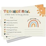 LOVEDMORE Boho Sunshine Teacher Mail Cards for