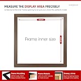 Alison Kingsgate Sleek 8x8 Picture Frame Walnut Wood Shatterproof Perspex Front view 3