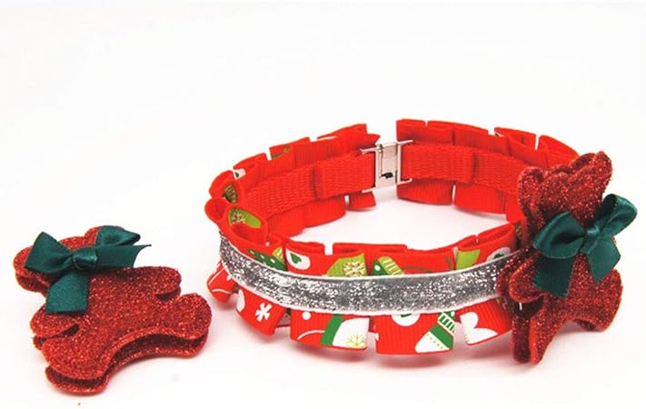 Anyingkai Weihnachts Hundehalsband, Halloween Party Haustiere Halsband