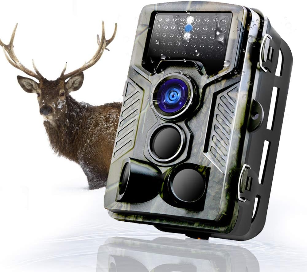 Wildlife Camera 12MP 1080P HD Trail Camera with 120° Wide Angle Night