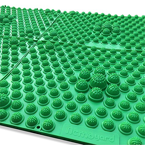 Nemoyard Set of 2pcs Runningman Foot Fitness Plastic Spike Mat Shiatsu