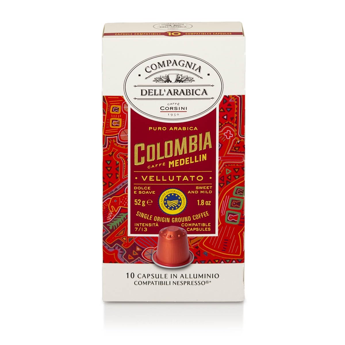 Caffè Corsini - Set Capsule Caffè Compatibili con macchine Nespresso® Aromi Avvolgenti Sapori Vellutati, 100% Arabica, Kenia, Brasile, Colombia, 3 Confezioni da 10 (Totale 30 Capsule) 6