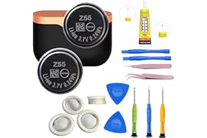 SONXIAVIVO 𝟮𝟬𝟮𝟰 𝗡𝗲𝘄 𝗨𝗽𝗴𝗿𝗮𝗱𝗲𝘀 Z55 Battery, Compatible with Sony Headset Battery for WF-1000XM3 SP600 700 900 Jabra Rox BandO H5 E6 Galaxy• Truly Wireless Earbud+ Tools [2PCS]