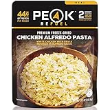 Peak Refuel Chicken Alfredo Pasta | 2 Serving Pouch | Freeze Dried Backpacking and Camping Food | Amazing Taste | Quick Prep