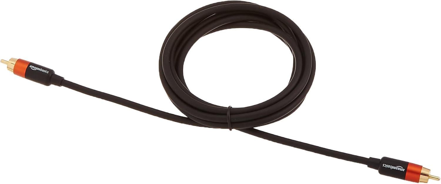Basics Digital Audio RCA Compatible Coaxial Cable - 8 Feet: Electronics