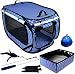 Pet Fit For Life Extra Large (32"x19"x19") Collapsible/Portable Cat Cage/Condo with Portable Litter Box and Bonus Cat Feather Toy and Collapsible Water/Food Bowl Large - 32" x 19" x 19" primary
