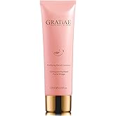 Gratiae Organics Purifying Exfoliating Facial Cleanser, exfoliating face scrub & face wash with witch hazel, jojoba oil, hydrating, non-drying skin care, 4.05Fl