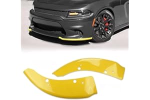 SOSEGA Front Bumper Lip Splitter Protector for Dodge Charger 2015-2023 Hellcat/SRT 39 /Scat Pack/RT Scat Pack/GT/RT Not for Plus,Widebody (Yellow)