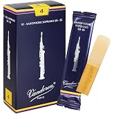 Vandoren SR204 Soprano Sax Traditional Reeds Strength 4; Box of 10