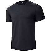 Men’s Short Sleeve Quick Dry Moisture Wicking Active Crew Neck T Shirt - Athletic Running Gym Workout Tee Tops