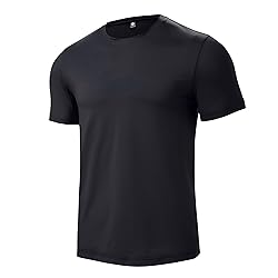 Men’s Black Short Sleeve Quick Dry Moisture