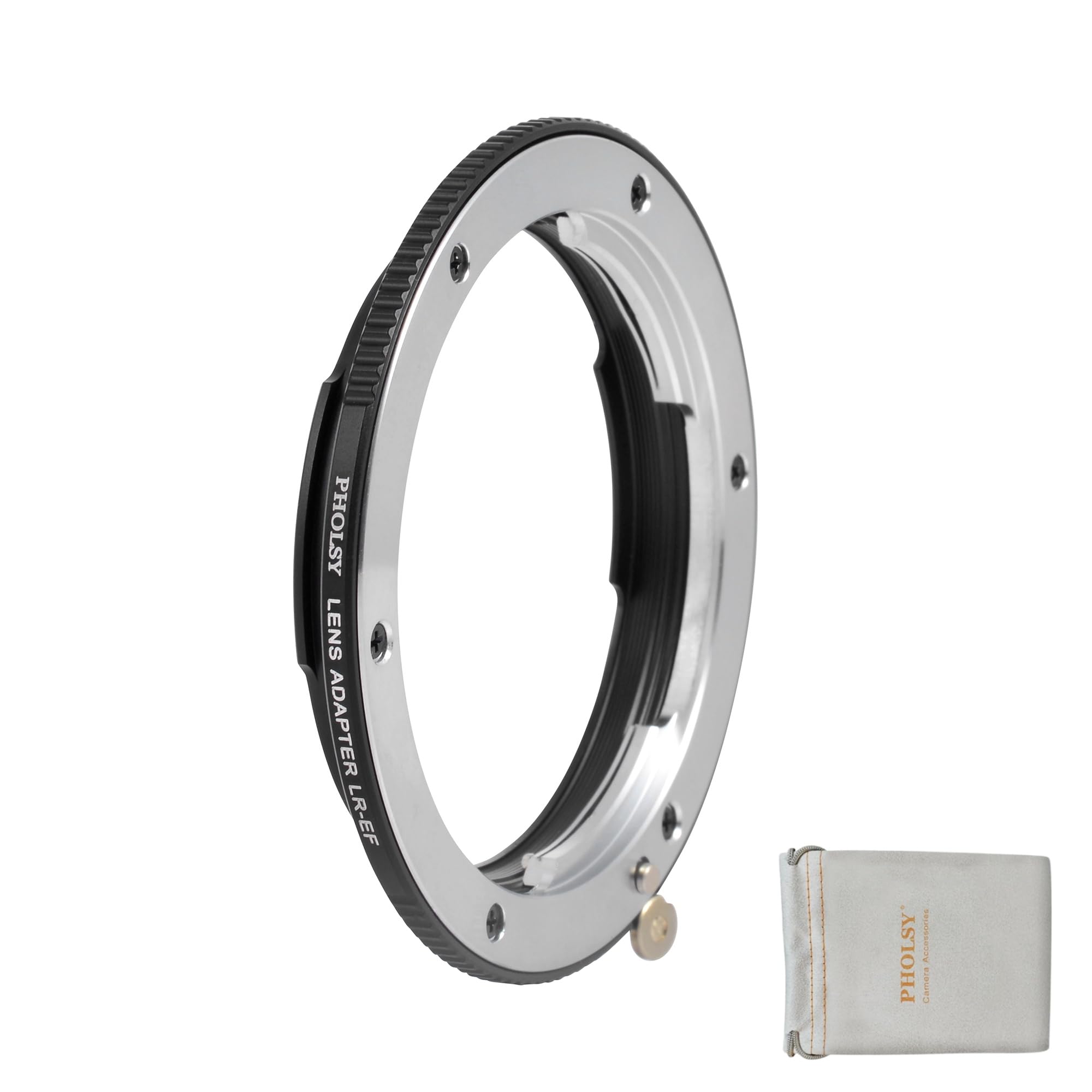 PHOLSY Lens Mount Adapter Manual Focus Compatible with Leica R Mount Lens to Canon EOS EF-Mount Camera Body, Leica R to EOS, Leica R to EF