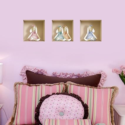 The Nisha Art Magic 3D Vinyl Removable Wall Sticker Decals DIY, Set of