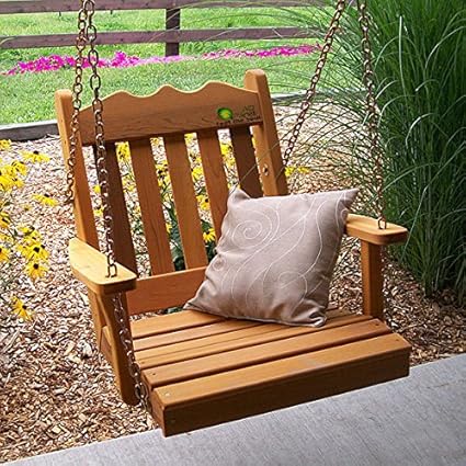 AD PLANET Wooden Modern Swing Chair, Swing jhula (Brown)
