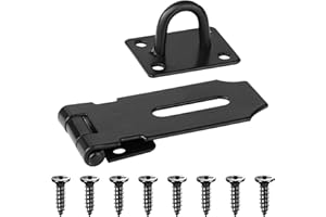 Acooruiteng Door Hasp Latch Lock 3 Inch Stainless Steel Door Padlock Hasp Heavy Duty Door Lock Latch Pocket Door Lock Gate Lo