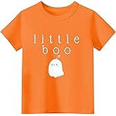 Sineeko Toddler Girls Halloween Shirt Cute Ghost B00 Tshirt Kids Outfits Short Sleeve Tees Tops 2-7Years