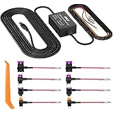 Dash Cam Hard Wire Kit for IIWEY N5/N7 Model, 4 Meter Dashboard Camera Car Charger Cable Kit, 12V- 24V to 5V, Power Adapter w