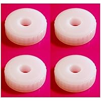 KCHEX DRILLED AIRLOCK CAPS 4 38/400 FOR BEER WINE FERMENTERS & ONE 1 GALLON GLASS JUGS