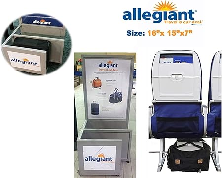 allegiant airlines carry on size