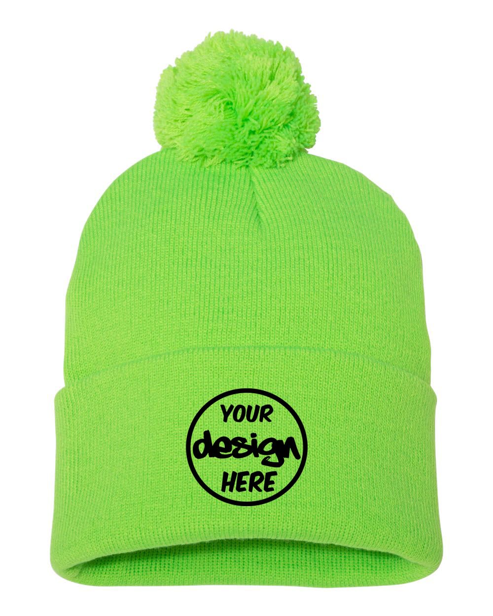INK STITCH Sp15 Pom Pom Customized Custom Beanies