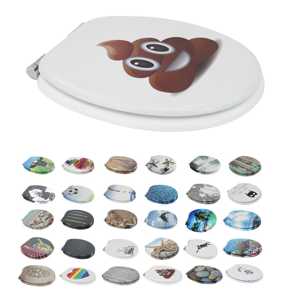 Brigtviee WC-Sitz D-Form Mit Absenkautomatik - Verstellbar Lila