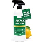 Benetail Enzymatic Cleaner for Dog &amp; Cat Urine, Stain &amp; Odor Remover, 32oz | Eliminates Pee, Poop &amp; Vomit Stains &amp; Strong Odors | Pet Enzyme Cleaner for Carpet, Rugs, Upholstery &amp; More | Lemon Scent