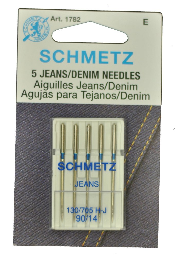 Schmetz Jeans (Denim) Household Sewing Machine Needles, Size: 90/14
