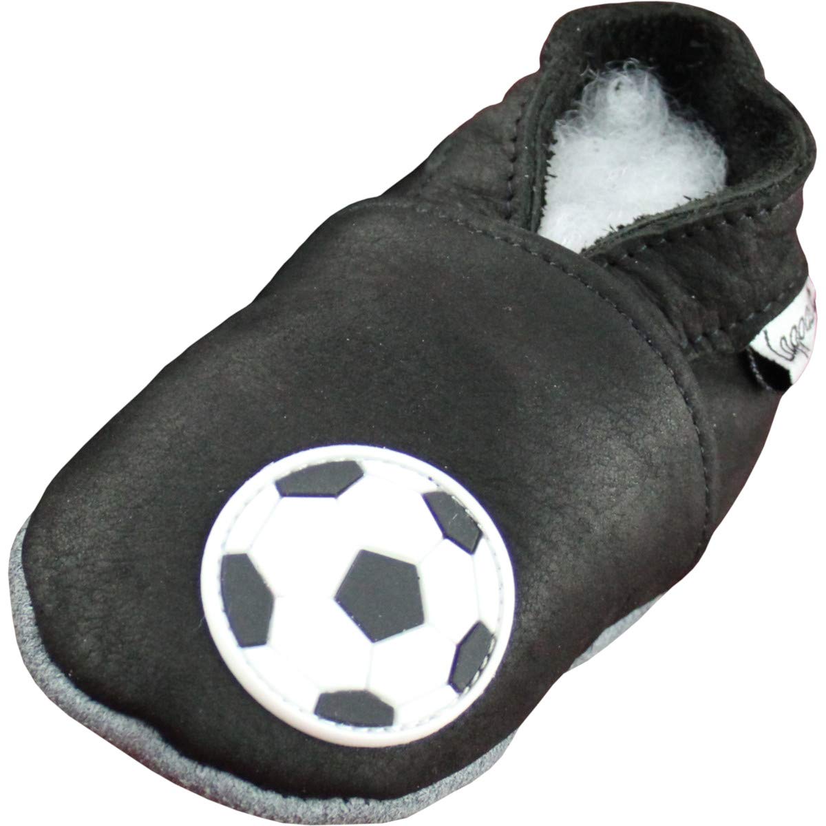 Lappade Fußball Mule, Art. 22 Schwarz, 4/5 UK Child