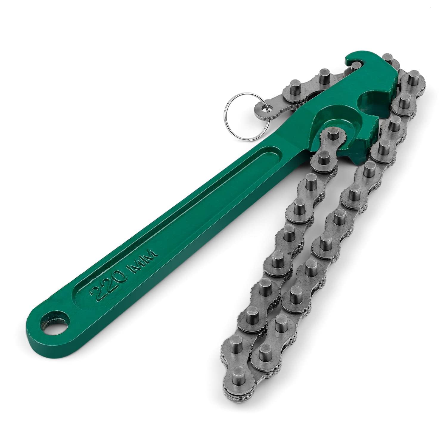 MYLERCT 9 Zoll Ketten Ölfilterschlüssel, Verstellbar, Geeignet für Autowartung, Mechanische Demontage und Installation