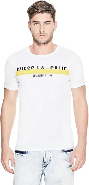 guess jeans striped t shirt mens