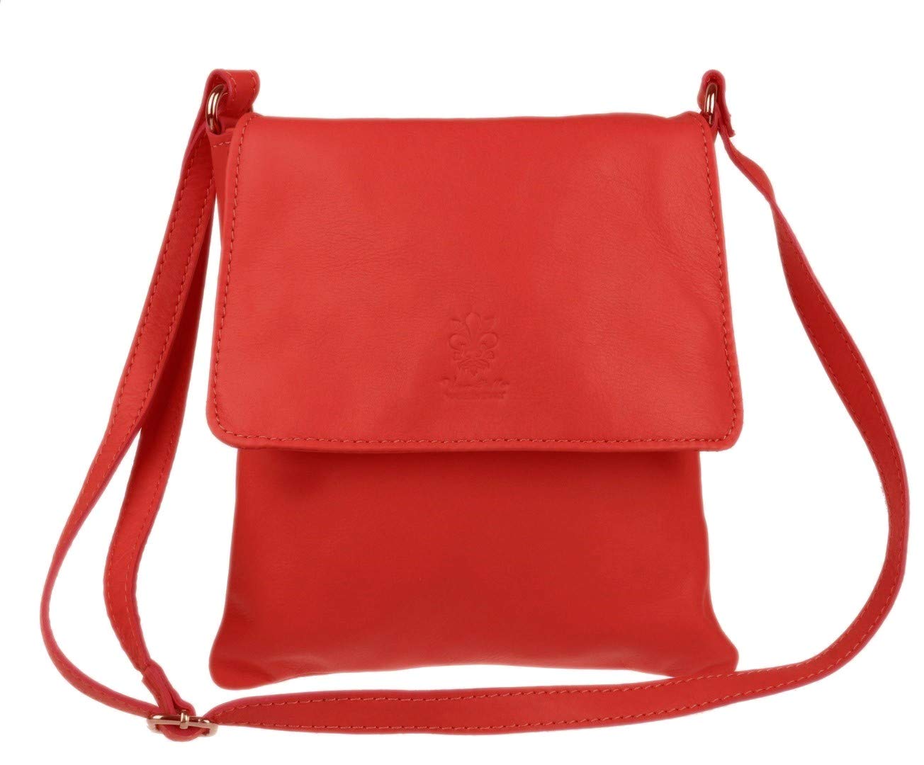 Girly Handbags Womens Crossbody Bag Small Shoulder Handbag with Adjustable Strap, Lightweight Everyday Travel Purse, Multi Pocket Ladies Bag - Red